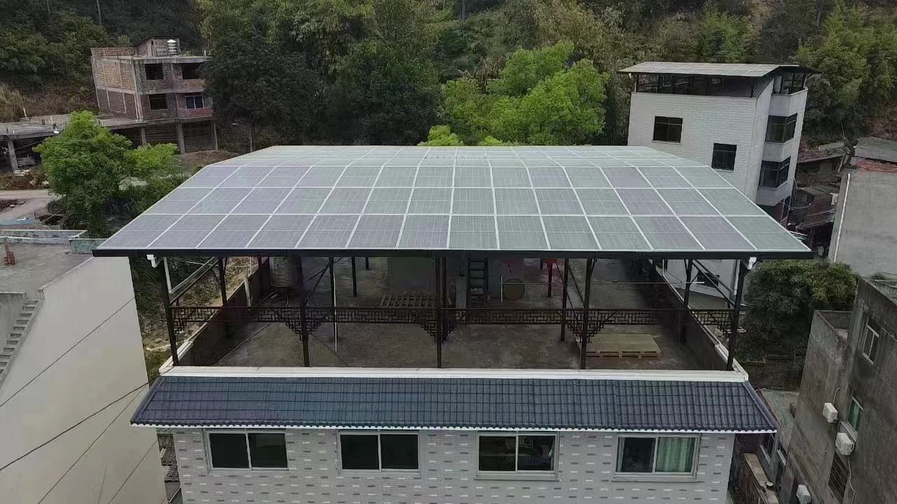 简阳15kw+10kwh自建别墅家庭光伏储能系统